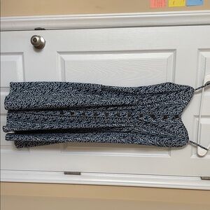 Blue and White Floral Summer Dress